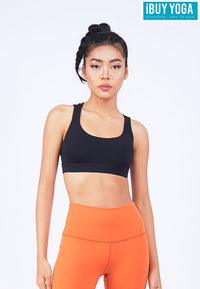 สปอร์ตบรา บราโยคะ บราออกกำลังกาย IBY - Sport Bra No.801 - Black *พร้อมส่ง*