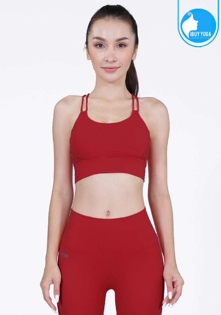 IBY - Yoga Sport Bra Light Support Keep On - Cherry Red แดงเชอรี่