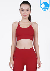 IBY - Yoga Sport Bra Light Support Keep On - Cherry Red แดงเชอรี่