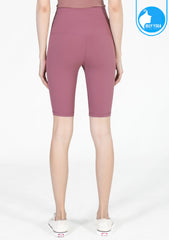 กางเกงโยคะขาสั้น IBY - High Waist Yoga Knee Breeches - Pink