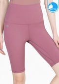 IBY Yoga Shorts - High Waist Yoga Knee Breeches - Pink