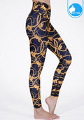 IBY-Yoga pants, long legs, model 535S - Golden Rope pattern