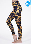IBY-Yoga pants, long legs, model 535S - Golden Rope pattern