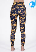 IBY-Yoga pants, long legs, model 535S - Golden Rope pattern