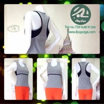 IBY - Sleeve Sports Top Build In Bra No.729
