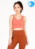 IBY - Yoga Sport Crop With Bra Focus - Orange Cantaloupe