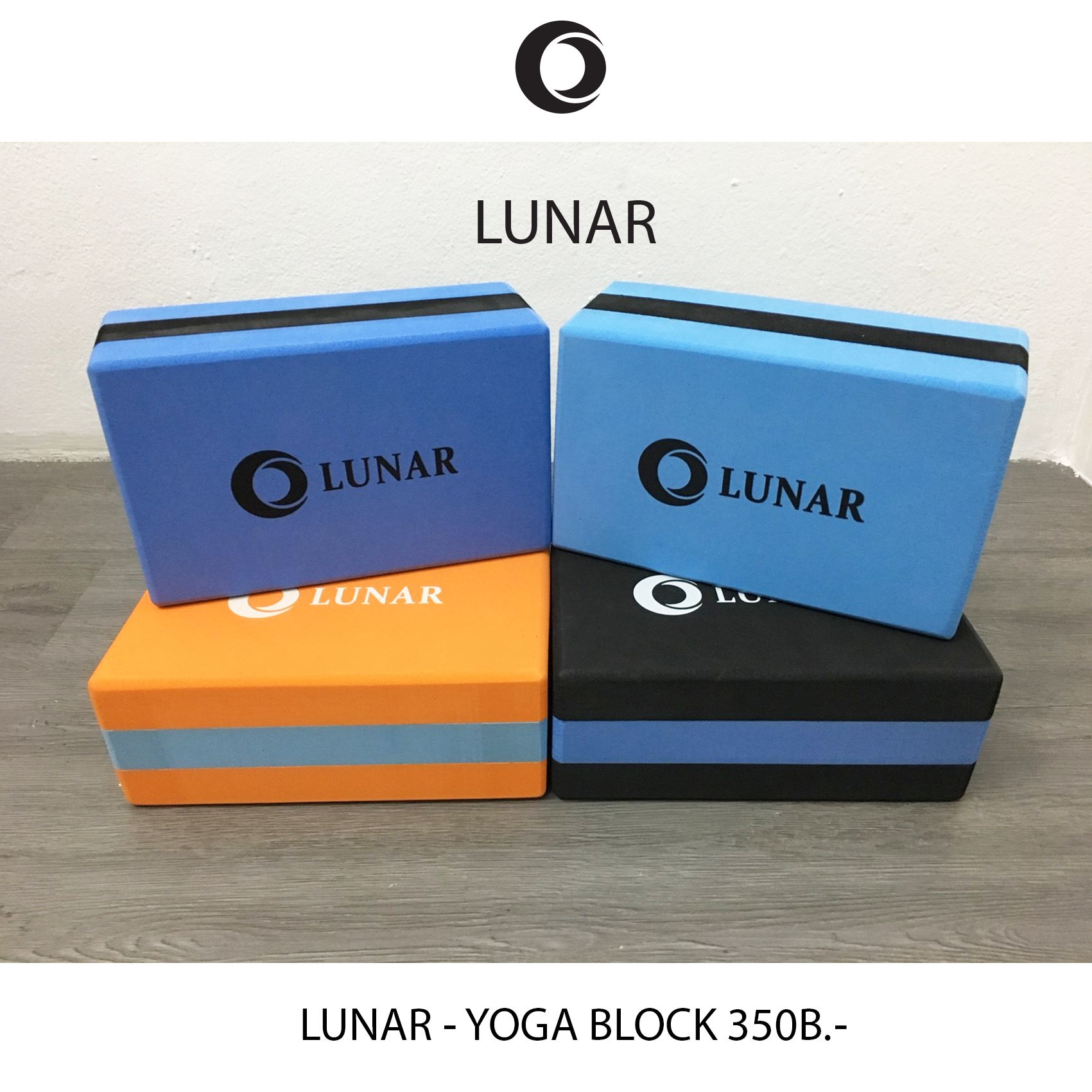 Lunar - Block Yoga - Orange/Light Blue/Orange