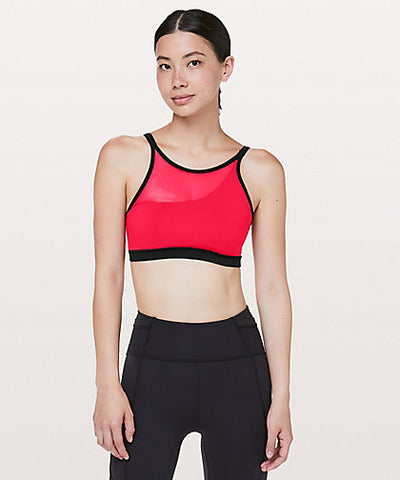 Lululemon - Forget the Rest Bra - Flamenco Red/Black 