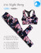 Long yoga pants, model 535 - Night Party pattern