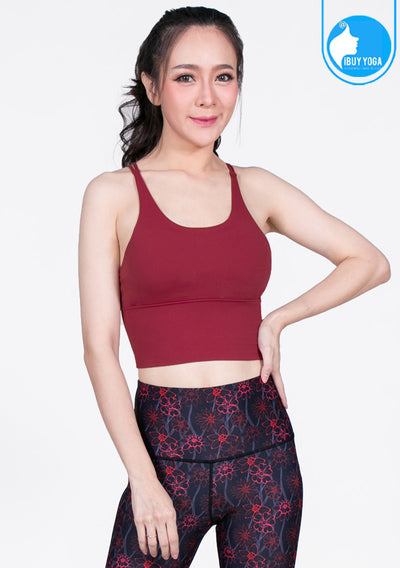 IBY - Yoga Sport Bra Light Support Pretty - Red Velvet