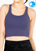 Sports bra, yoga bra, exercise bra IBY - Yoga Sport Crop With Bra Cropped - Pulple purple