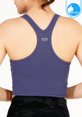 Sports bra, yoga bra, exercise bra IBY - Yoga Sport Crop With Bra Cropped - Pulple purple