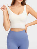 IBY - Yoga Sport Crop With Bra Focus - Off White Off White