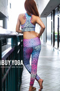 Sports bra, yoga bra, exercise bra Fitz - Fairy crop Bra - AZTEC MAXICAN *Ready to ship*