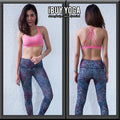 Sports bra, yoga bra, exercise bra Fitz - 6 Angle Bra - Pink *Ready to ship*