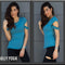 Fitz - Top Tee with Bra - TCut - Blue