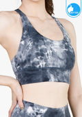 Sports bra, yoga bra, exercise bra IBY - Yoga Sport Bra Stand Out - White Tie Dye, white tie dye pattern