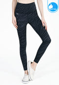 IBY - High Waist Yoga Legging - Stand Out - Dark Gray Zebra