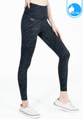 IBY - High Waist Yoga Legging - Stand Out - Dark Gray Zebra