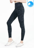 IBY - High Waist Yoga Legging - Stand Out - Dark Gray Zebra