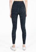 IBY - High Waist Yoga Legging - Stand Out - Dark Gray Zebra