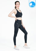 IBY - High Waist Yoga Legging - Stand Out - Dark Gray Zebra