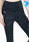 IBY - High Waist Yoga Legging - Stand Out - Dark Gray Zebra
