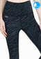 IBY - High Waist Yoga Legging - Stand Out - Dark Gray Zebra