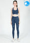 Sports bra, yoga bra, exercise bra IBY - Yoga Sport Bra Stand Out - Blue Watermark, dark blue watermark