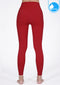 IBY - Yoga High Waist Long Legging Sun Bright - Cherry Red แดงเชอรี่
