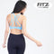 สปอร์ตบรา บราโยคะ บราออกกำลังกาย Fitz - Sweaty Bra - Light Blue