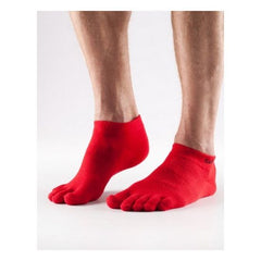ToeSox Ultra Lite Ultra Sport Ankle Socks-M-Running-Red