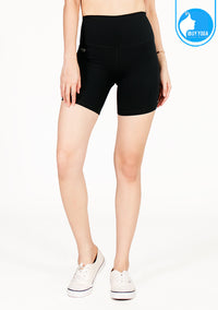 IBY - Bermuda Yoga Short Biker - Black ดำ