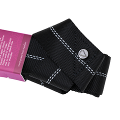 Vaken Yoga Strap nylon - Black/Refleative