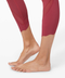 Lululemon Wunder Under Crop High-Rise 23*Roll Down Scallop Full-On Luxtreme - Chianti