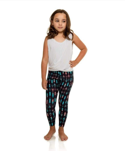 Liquido Active Children's Yoga Pants, Exercise, Borgona Pattern