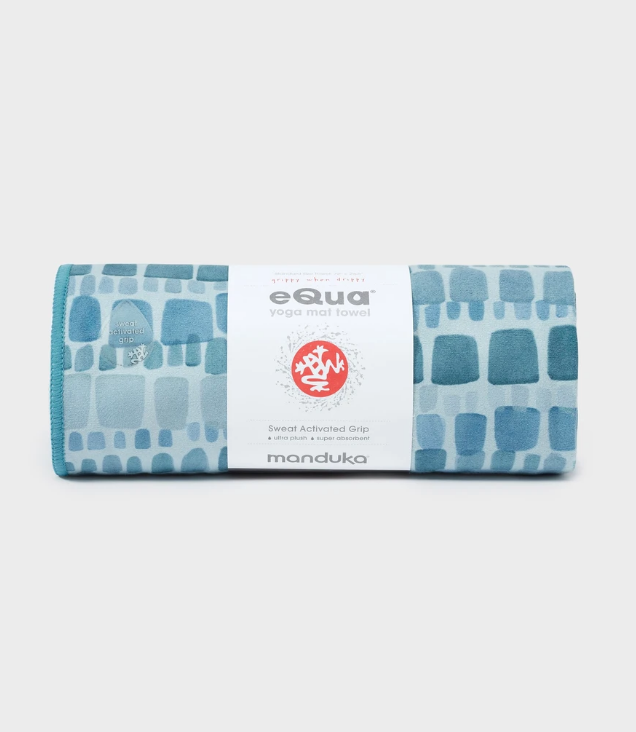 Manduka eQua® Mat Towel - Patina Squares