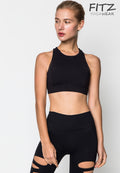 Sports bra, yoga bra, exercise bra, Fitz - XPower Bra - Black *Ready to ship*