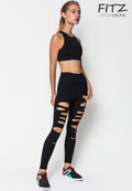 Sports bra, yoga bra, exercise bra, Fitz - XPower Bra - Black *Ready to ship*
