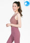 เสื้อโยคะมีบราในตัว IBY - Yoga Sport Tank With Bra Breath - Pink